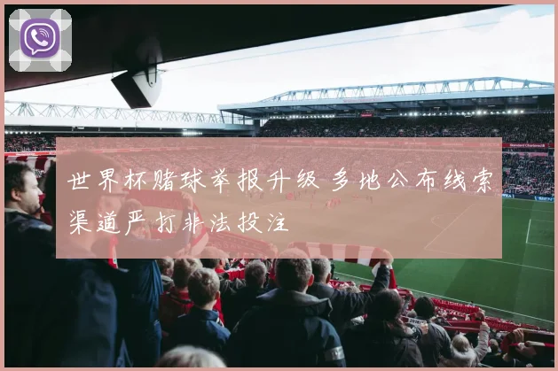 世界杯赌球举报升级 多地公布线索渠道严打非法投注